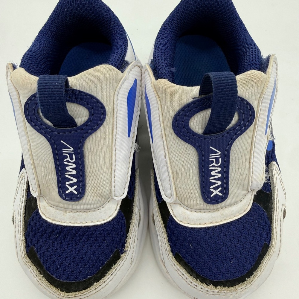 Nike Air Max Excee Toddler Shoes White Navy Blue Sneakers Size 6C - Picture 5 of 6